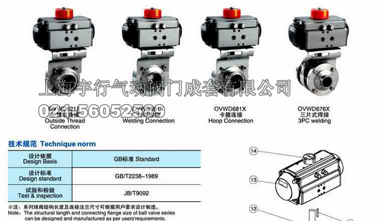 气动卫生级蝶阀D621X/D661X/D681X/D676X 气动卫生级蝶阀D621X/D661X/D681X/D676X(图2)