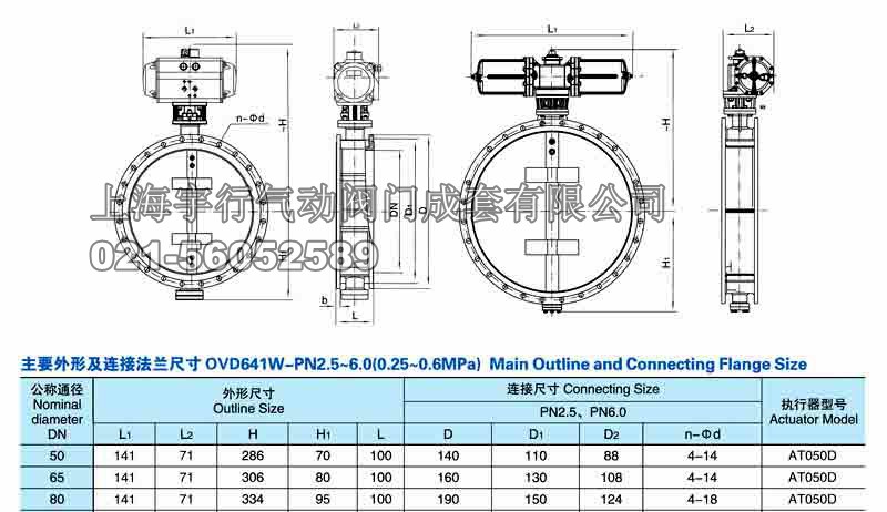 气动通风蝶阀D641W(图2)