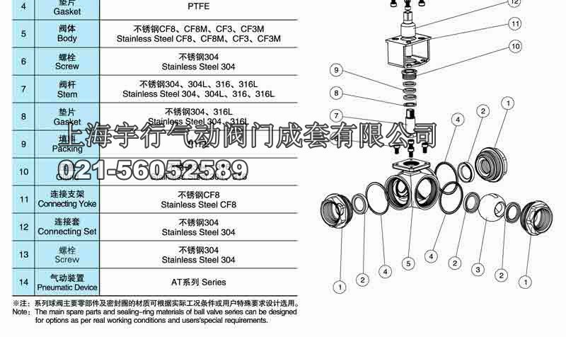 气动内螺纹三通球阀Q614F-16P DN25(图7)