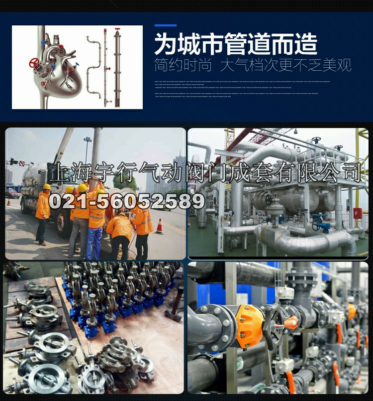 GT气动法兰球墨板蝶阀304板阀门DN40 dn50 65 80 dn100 125 150 200(图3)