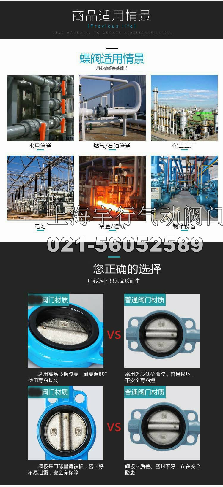 气动四氟蝶阀304板阀门DN40 dn50 65 80 100 dn150 200 300(图5)