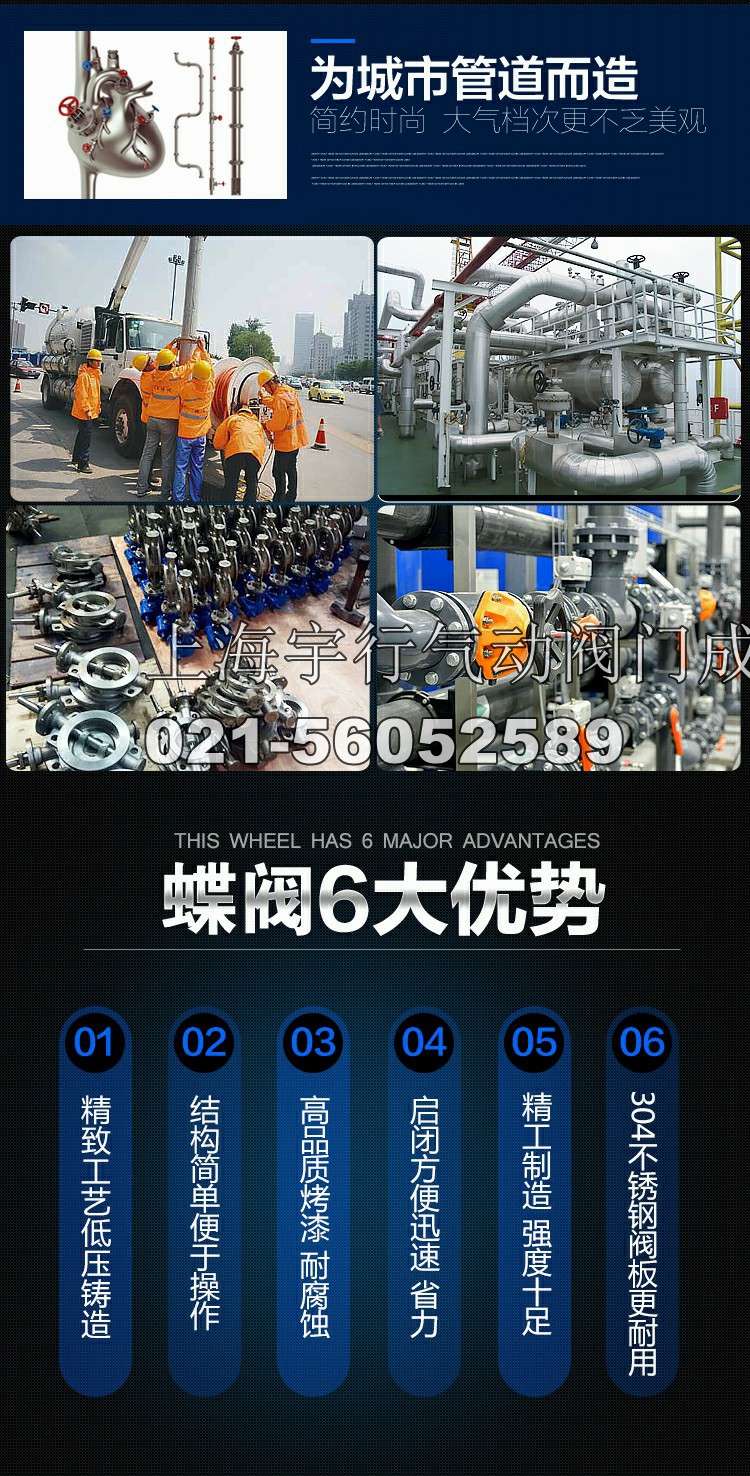 电动蝶阀全304不锈钢阀门四氟蝶阀dn50 DN65 100 125 dn150 200(图2)