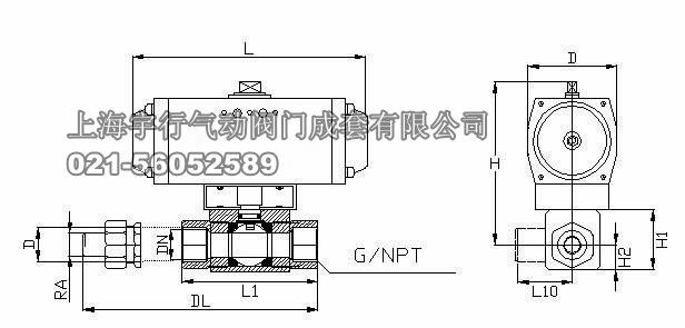 厂家直销不锈钢气动高压球阀 Q611F高压阀门 内螺纹单双作用球阀(图5)
