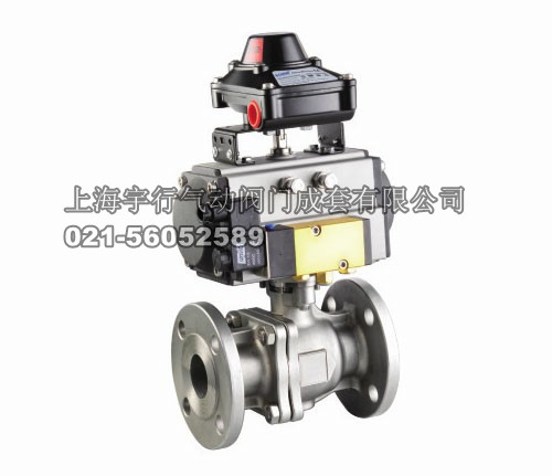2PC气动国标高平台法兰球阀Q641FPN16&PN25&PN40