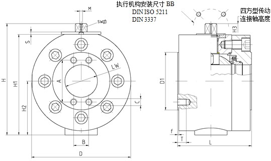 大通径高压球阀FCKH-SAE(连接形式SAE法兰)(图6)