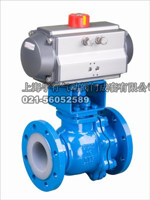 气动衬氟法兰式球阀Q641FS