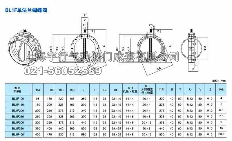 气动水泥蝶阀D641X(图3)