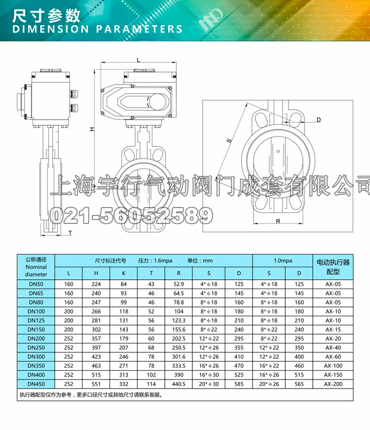 D971X-16Q电动蝶阀 电动对夹蝶阀 电动软密封蝶阀 电动衬胶蝶阀(图5)