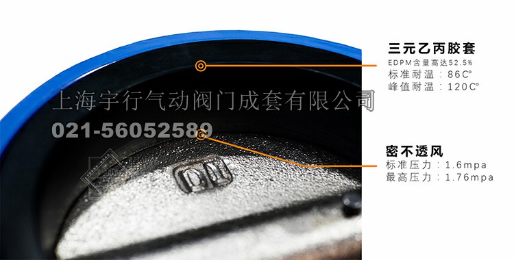 D971X-16Q电动蝶阀 电动对夹蝶阀 电动软密封蝶阀 电动衬胶蝶阀(图4)