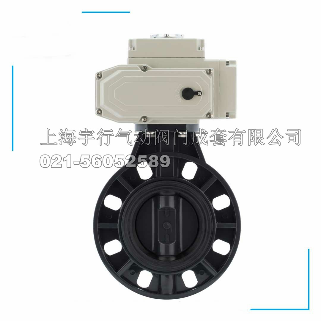 电动UPVC蝶阀 PVC电动塑料蝶阀 D971X-10S 水处理型耐酸碱蝶阀 优
