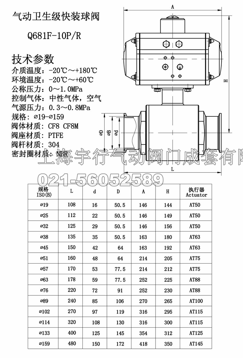 气动卫生级快装球阀(图1)