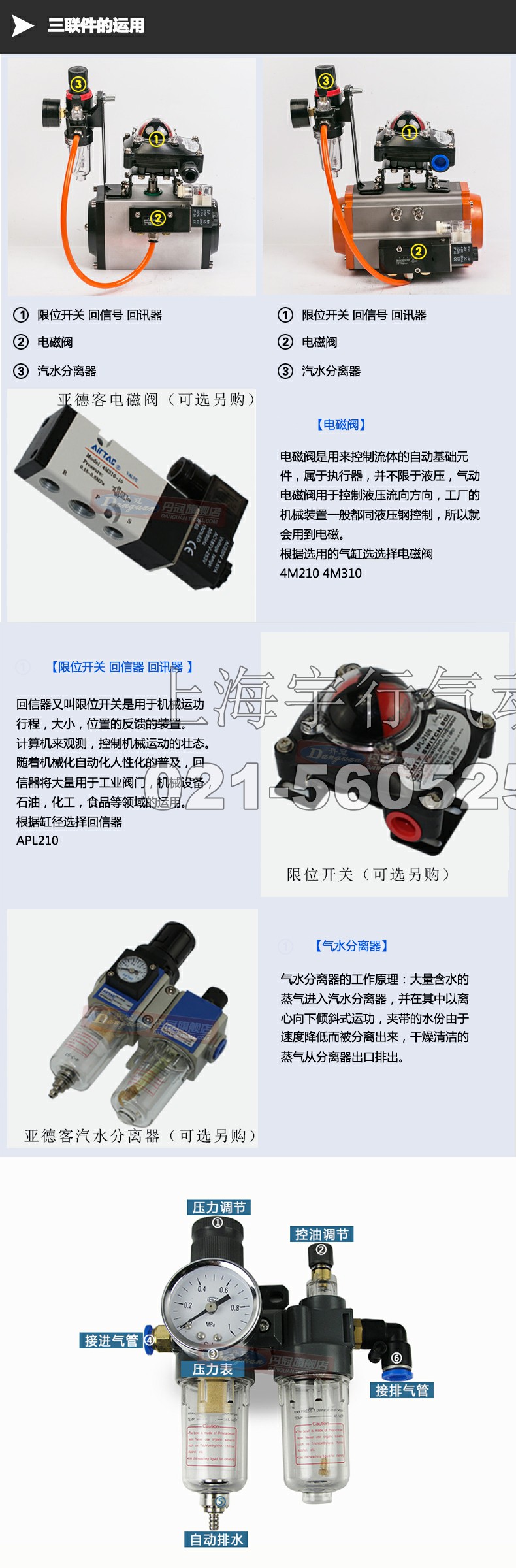APL-210N限位开关,气动阀门开关,回讯器,回信器,信号反馈(图6)