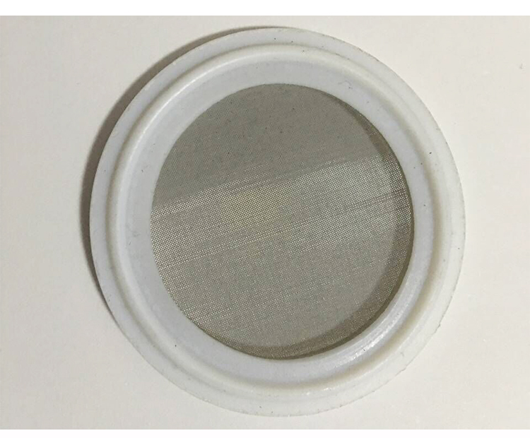 带过滤网卡箍垫圈硅胶食品级密封圈卫生级四氟特氟龙接头快装垫片(图8)