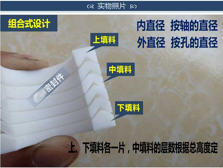 四氟填料20*28/20*30/20*32 水处理四氟V形铁氟龙填料 优质PTFE填料(图3)