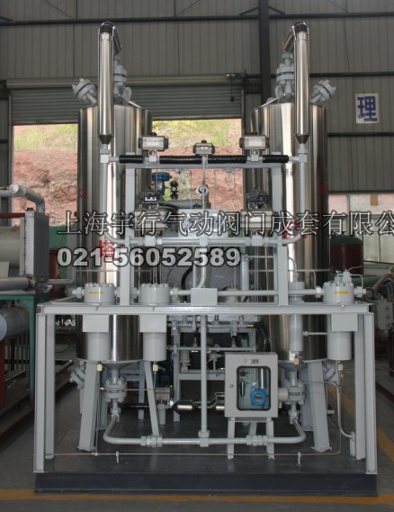 供应本公司CNG后置水务干燥器上面的阀门配件三通球阀二通球阀法兰球阀(图1)